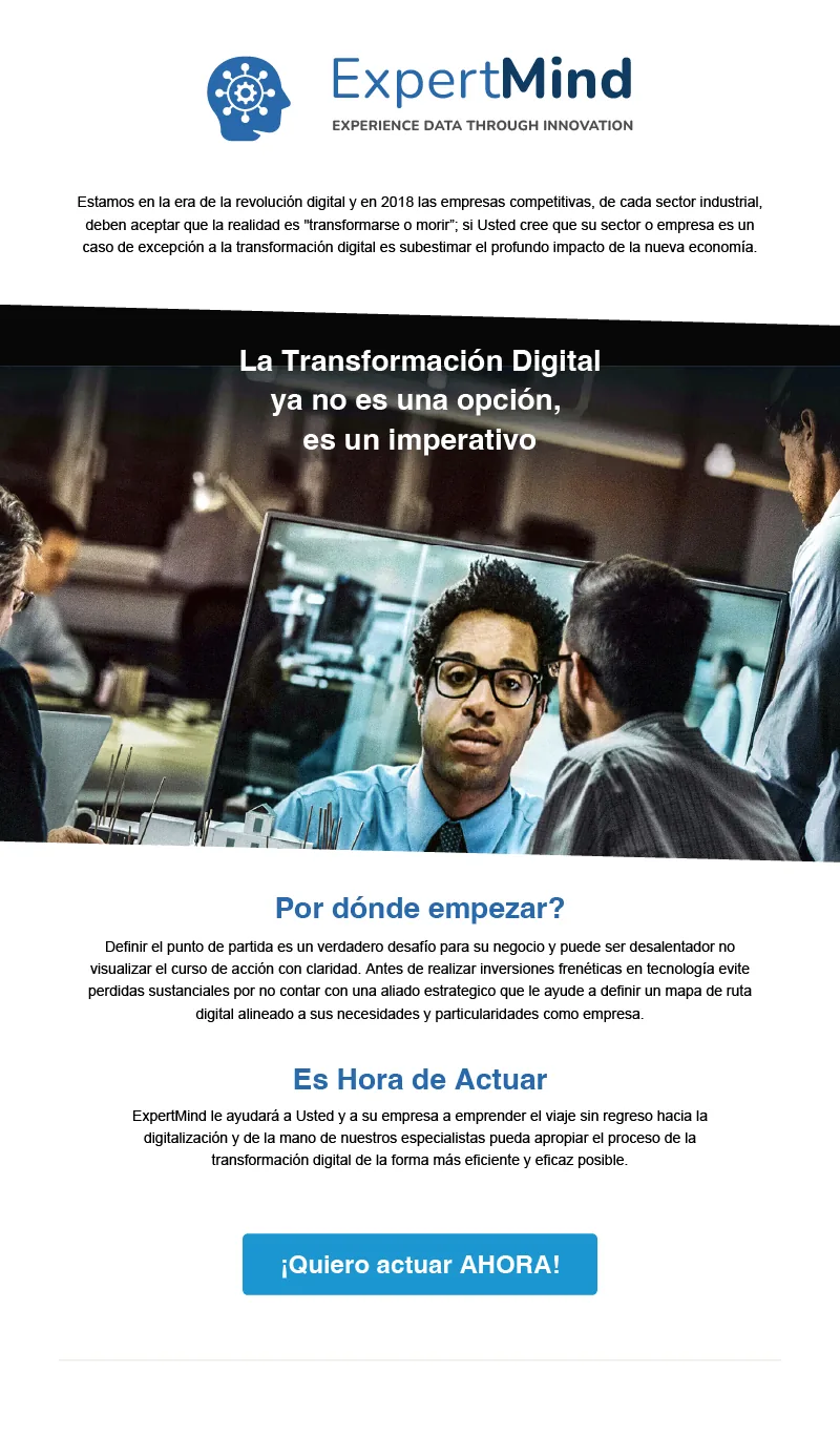 Mailing: es hora de actuar