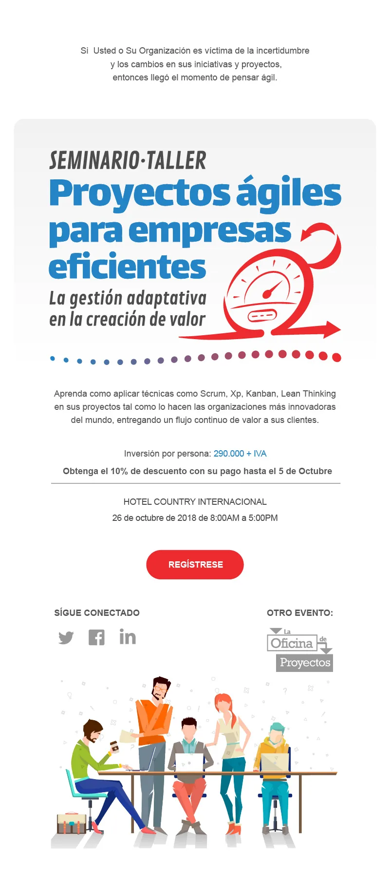 Mailing de convocatoria del seminario