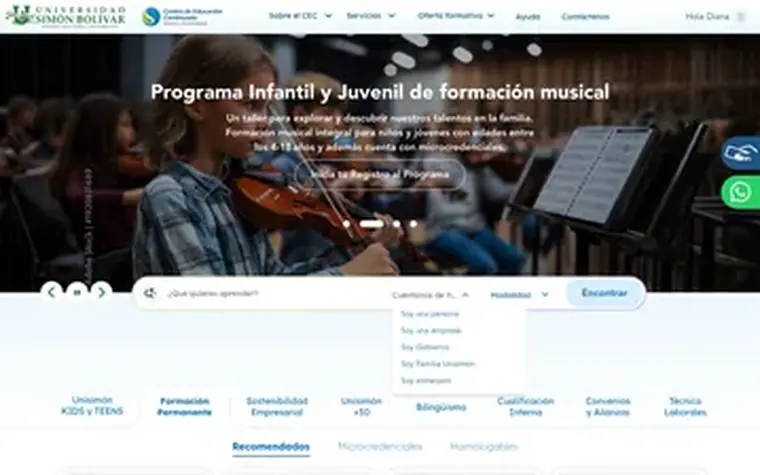 Portal CEC — Unisimón