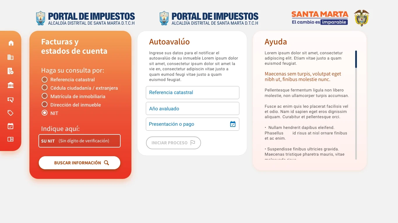 Consulta del predial unificado por referencia catastral, cédula, matrícula, dirección o NIT