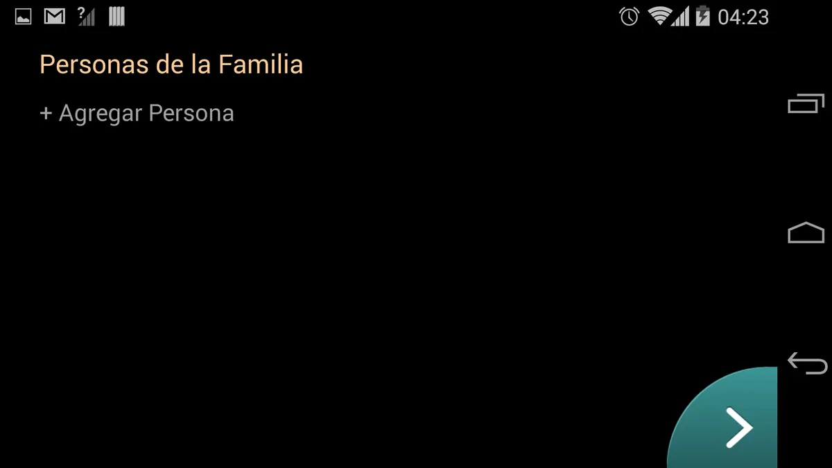 Personas familia vacio app — Caminantes de la Salud
