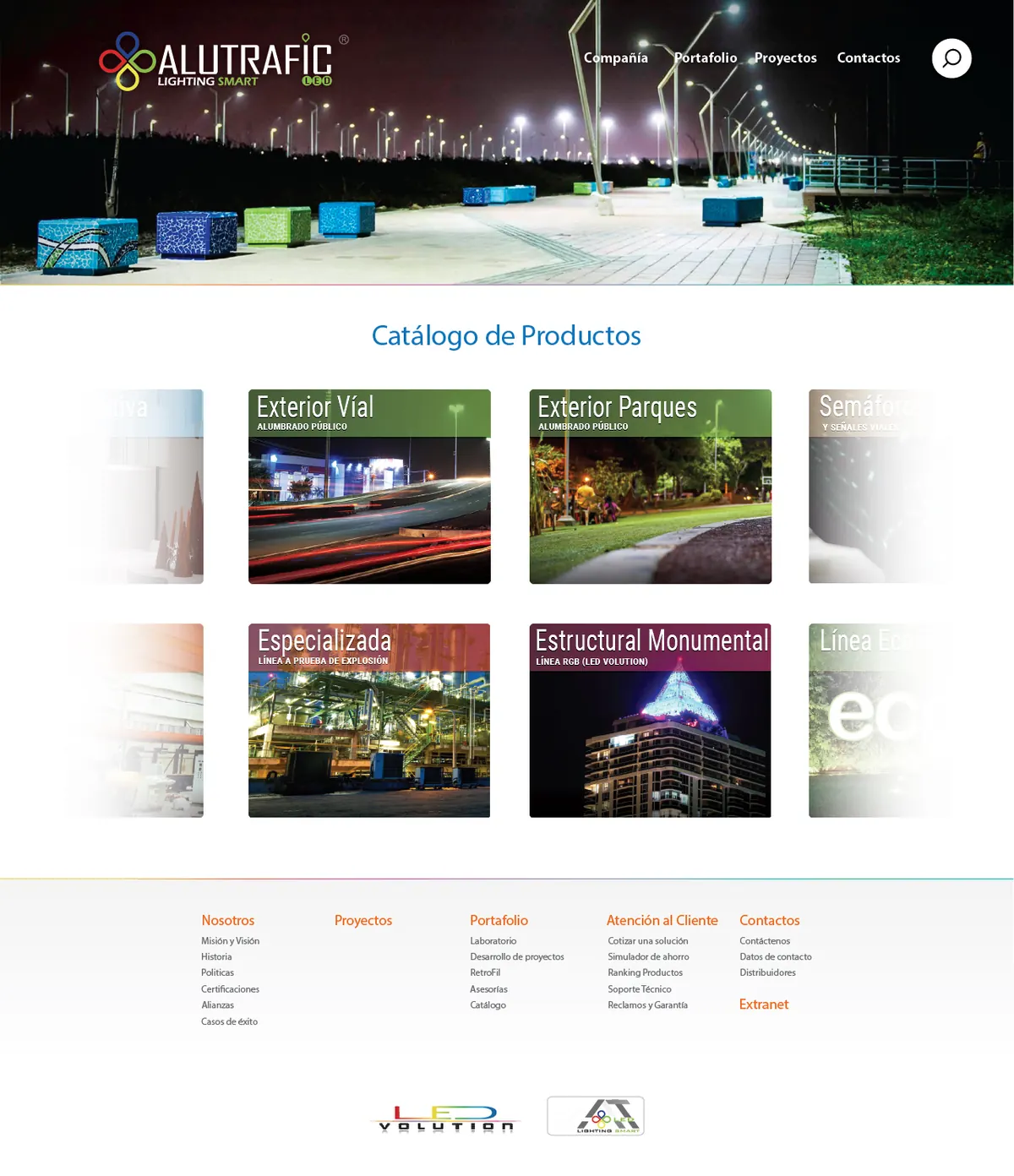 Web catalogo — Alutrafic LED
