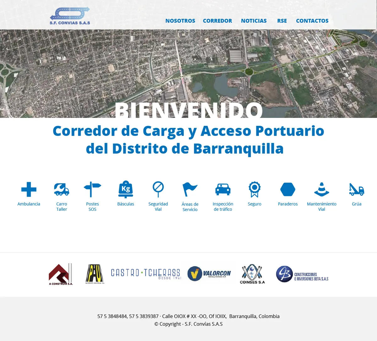 Web portada — ConCorPor · Corredor Portuario
