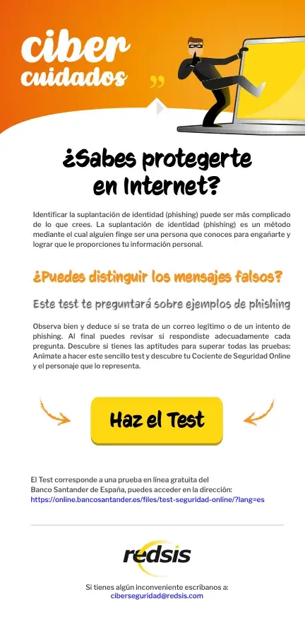 cibercuidados test phishing